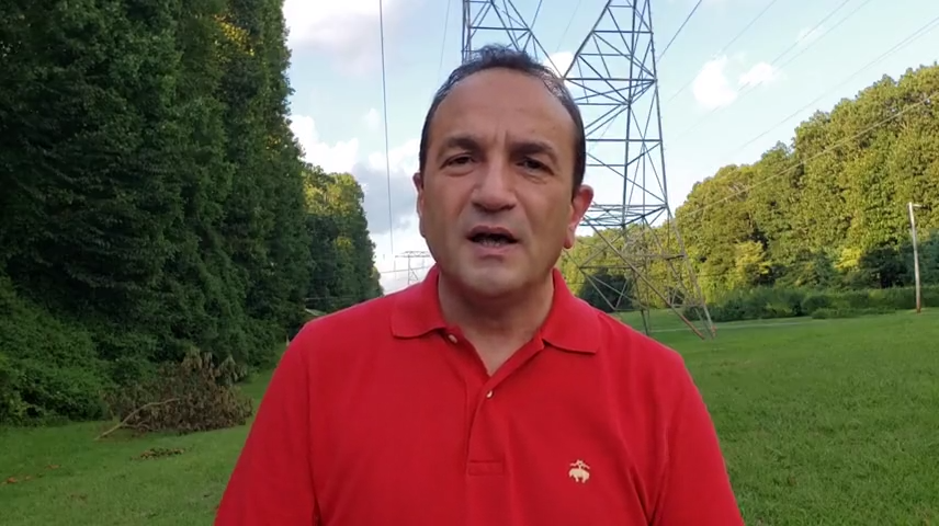 Newly elected Morris County Freeholder Tayfun Selen calls for the resignation of JCP&L CEO Charles Jones and electric bill refunds for July and August