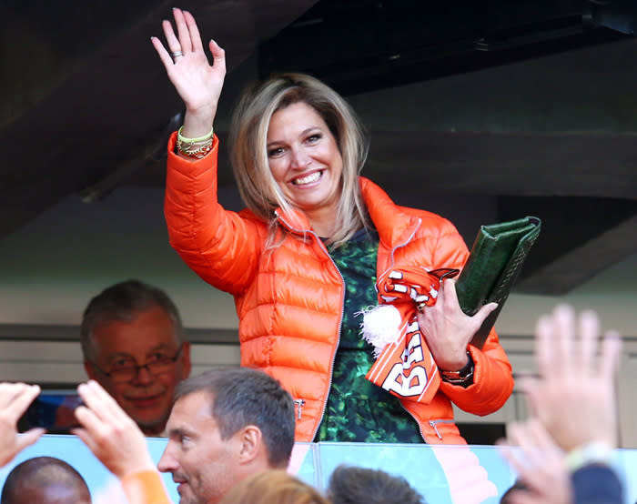 La reina Máxima apoyando a la selección holandesa