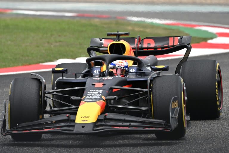 Max Verstappen during first practice in Shanghai (Greg Baker)