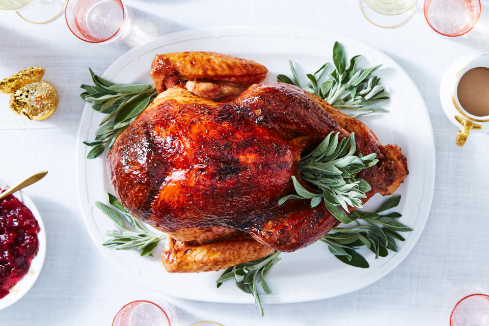 Martha Stewart’s Brown Sugar Glazed Turkey with Pan Gravy