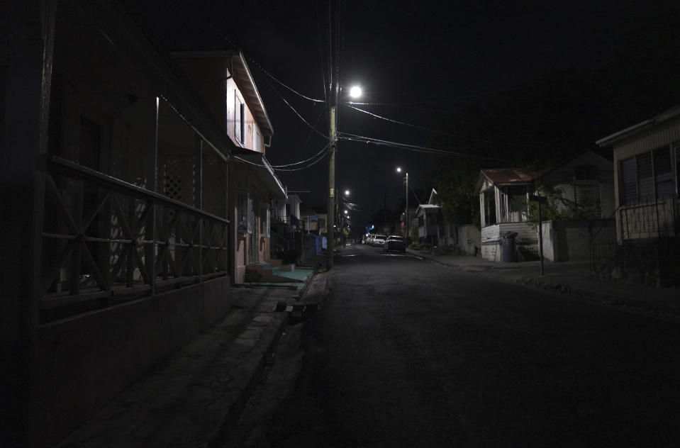A neighborhood in St. John's, Antigua, is seen, early Saturday, May 13, 2023. (AP Photo/Jessie Wardarski)