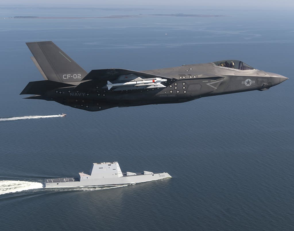 F 35C Zumwalt navy