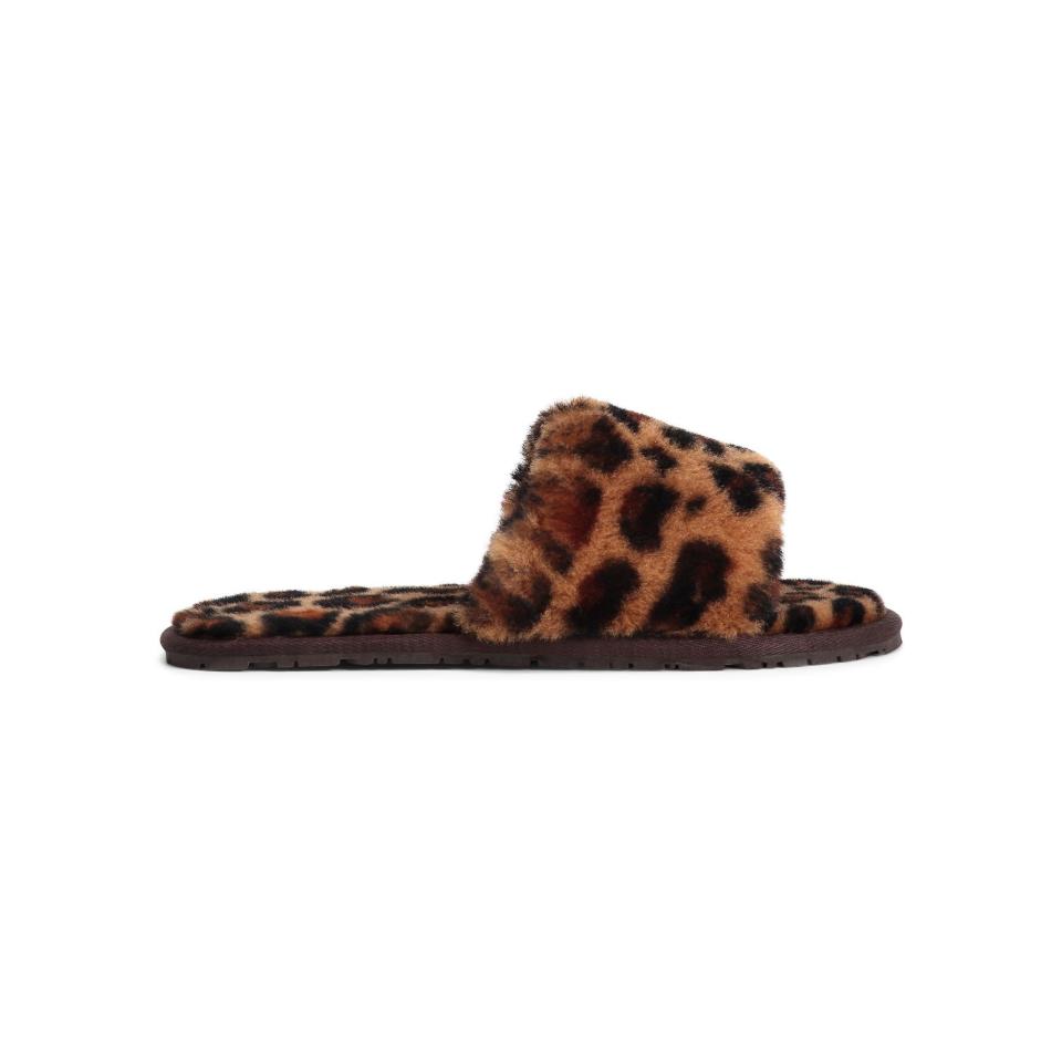 10) Confetti Leopard Lamb Slippers