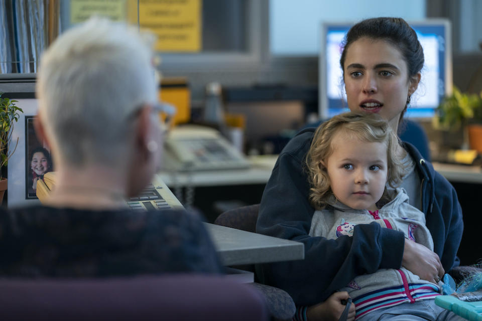 Rylea Nevaeh Whittet and Margaret Qualley in “Maid” - Credit: Ricardo Hubbs / Netflix