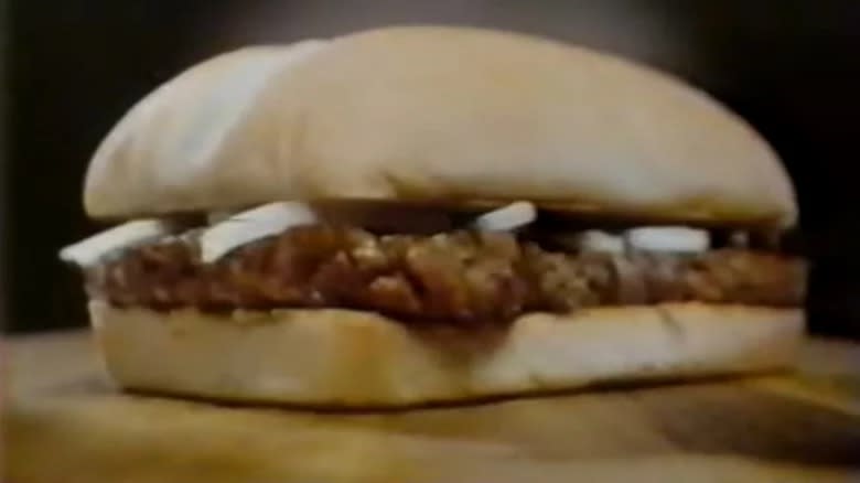 McDonald's chopped beefsteak sandwich