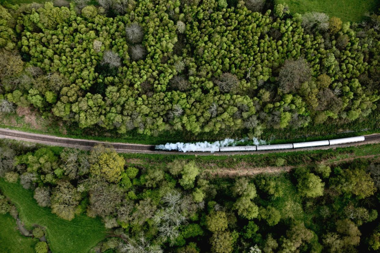 Why do children with autism love trains? It may have something to do with the systemicity, and the routine; try the Bluebell Railway in Sussex for a calm and beautiful journey - www.alamy.com