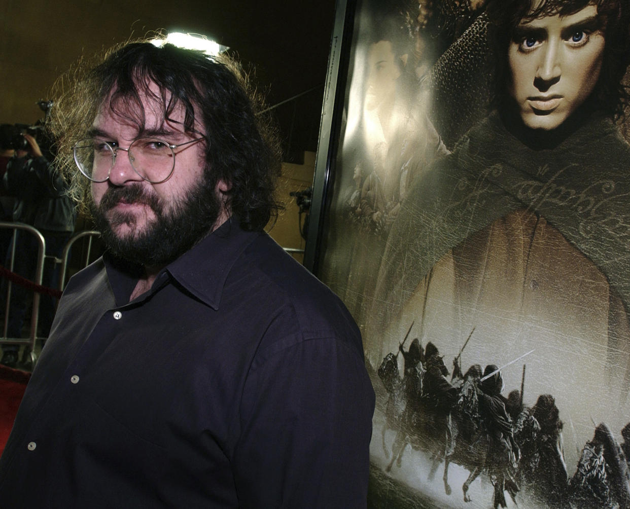 FILE - New Zealand director/writer/producer Peter Jackson arrives at the premiere of his film "The Lord of the Rings: The Fellowship of the Ring," in the Hollywood area of Los Angeles, Sunday, Dec. 16, 2001. The Library of Congress announced Tuesday, Dec. 14, 2021, that the film is among the 25 movies to be inducted into the National Film Registry. (AP Photo/Lucy Nicholson, File)