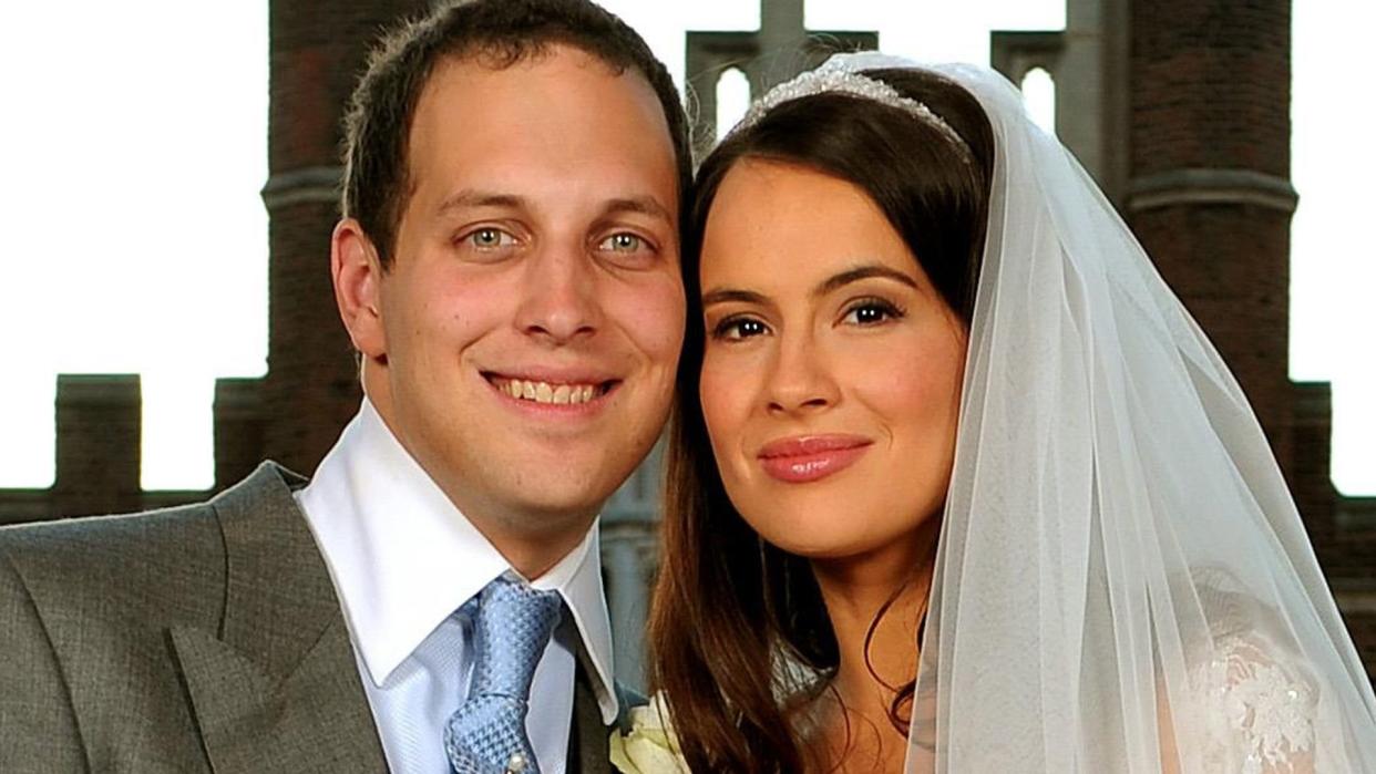 Lord Freferick Windsor and Sophie Winkleman on their wedding day