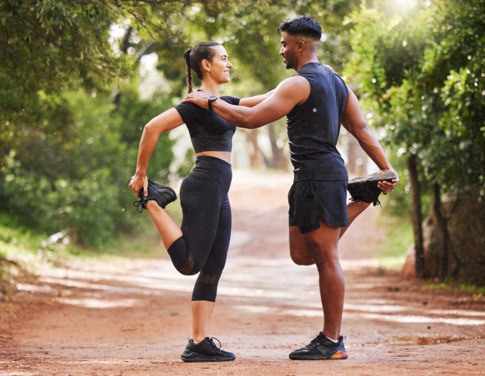 Depending on how long your sexual session lasts and what positions you get into, staying in bed — or wherever you want to get freaky — can become a full-body workout demanding flexibility, strength and endurance. Getty Images/iStockphoto