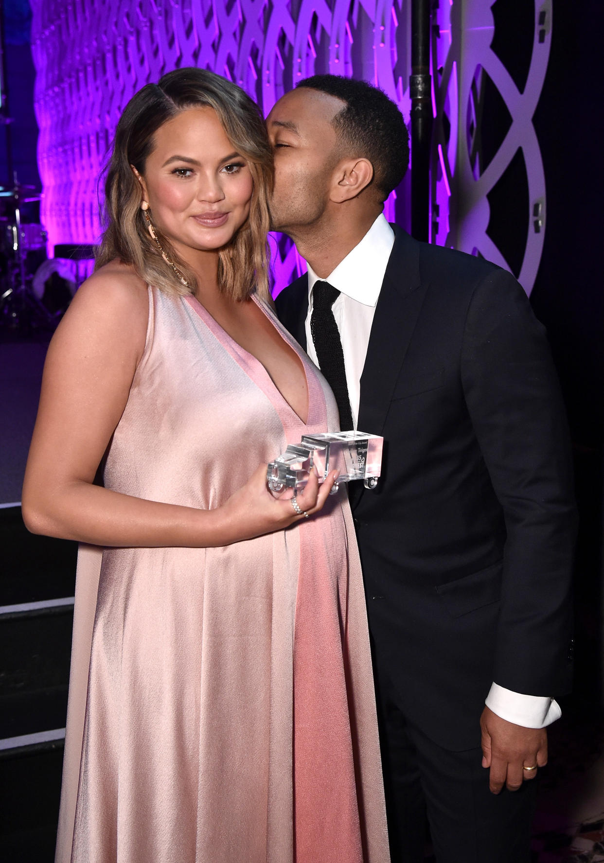 Chrissy Teigen and John Legend made the scene at Wednesday’s City Harvest Gala. (Photo: Bryan Bedder/Getty Images for City Harvest)