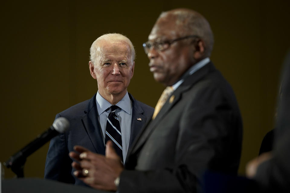 Joe Biden with James Clyburn