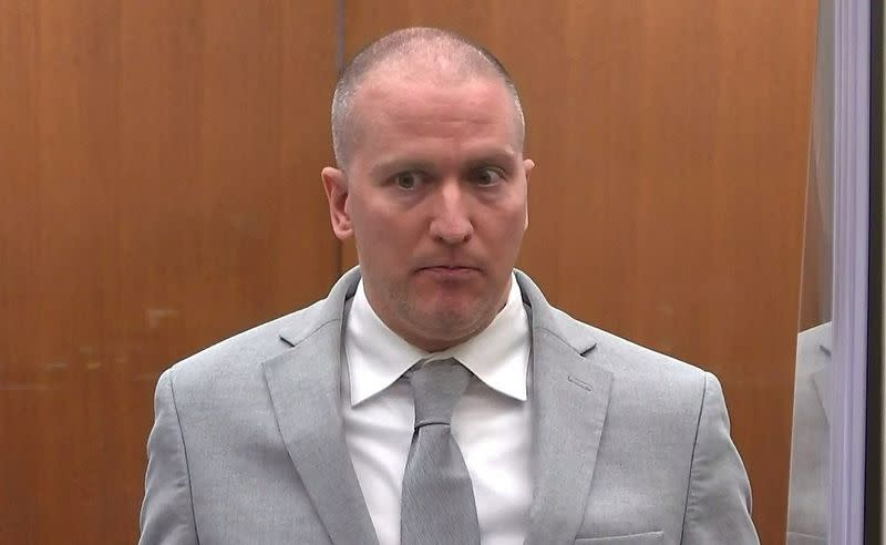 FILE PHOTO: Former Minneapolis police officer Derek Chauvin is sentenced after being found guilty of the murder of George Floyd
