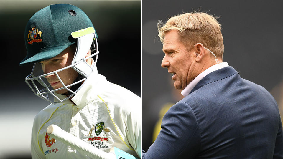 Warne doesn’t think Handscomb should be in Australia’s Test side. Pic: Getty