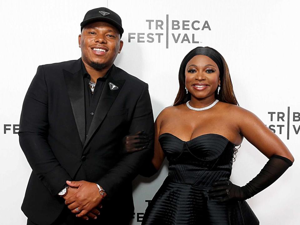 <p>Dominik Bindl/WireImage</p> Two Lewis and Naturi Naughton attend "88" premiere during the 2022 Tribeca Festival at Village East Cinema on June 11, 2022 in New York City