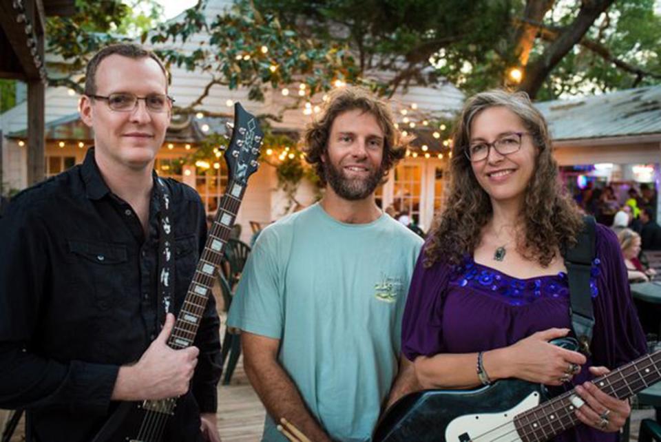 Grapes of Roth, which includes Matt VanRysdam (lead guitar, vocals), Trey Moore (drums) and Elizabeth Roth (bass, lead vocals), open up the annual Music by the Sea concert series at the St. Augustine Beach Pier Park pavilion.