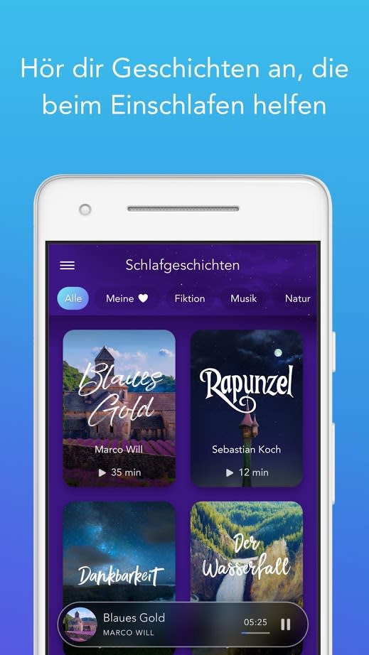 <p>“Calm” aus der Kategorie “Die besten Alltagshelfer” ist die Nummer eins unter den Apps für Mediation und besseren Schlaf. Mit angeleiteten Meditationen, Geschichten zum Einschlafen, Atemprogrammen und entspannender Musik reduziert sie Stress und Ängste und fördert einen erholsamen Schlaf. </p>