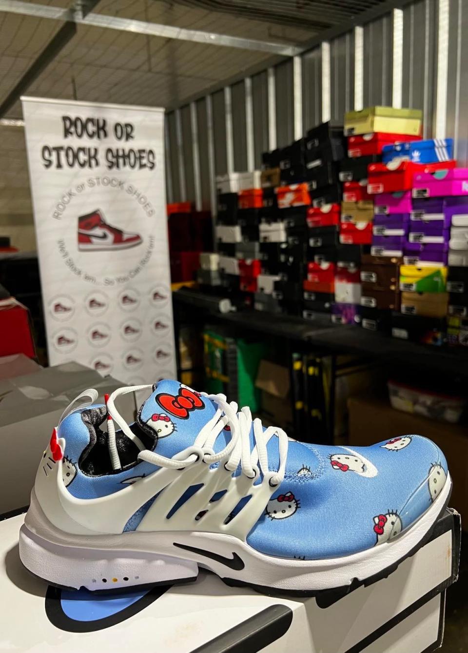 This "Hello Kitty" Nike athletic shoe is among the thousands of sneakers that will be for sale at the Stark County Sneaker and Clothing XPO on Sunday at the Canton Memorial Civic Center.