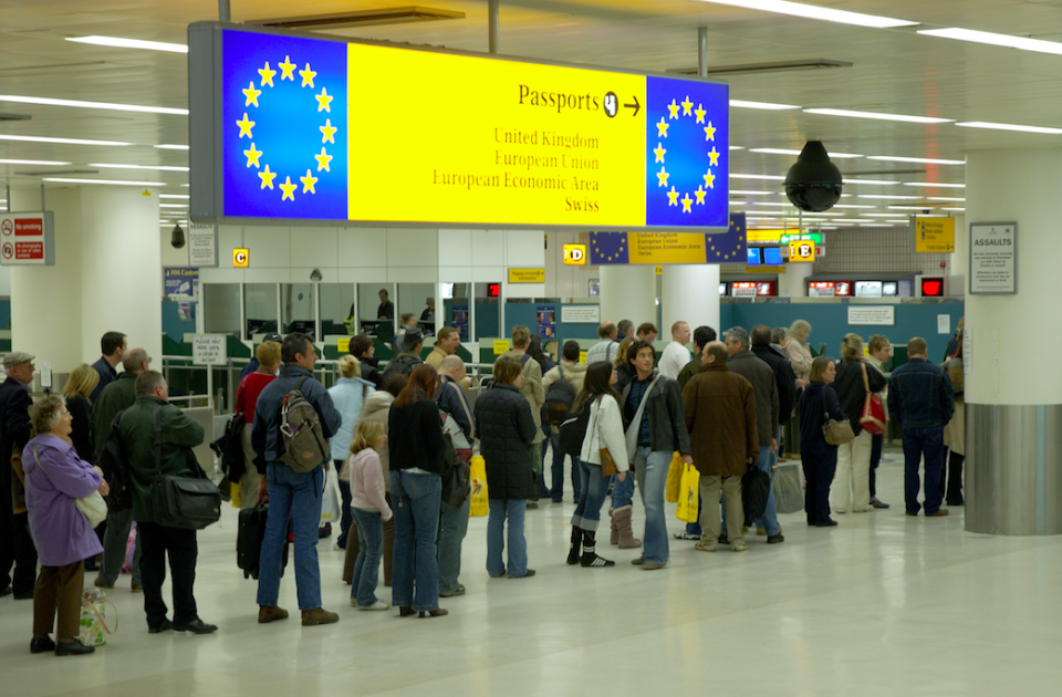 <em>The longest queues happened on July 6, when non-EEA visitors spent up to two hours and 36 minutes waiting in immigration queues (Rex)</em>