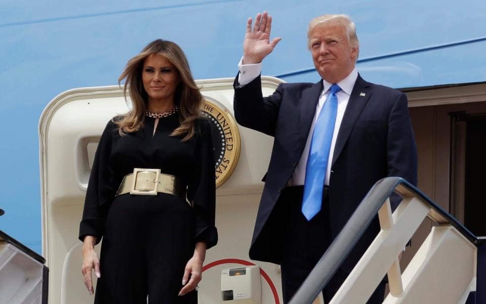 Donald Trump is arriving in Israel after a two-day trip to Saudi Arabia - Credit: AP Photo/Evan Vucci