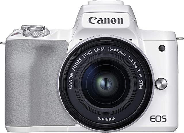 Canon EOS M50 Mark II + EF-M 15-45mm is STM Kit White