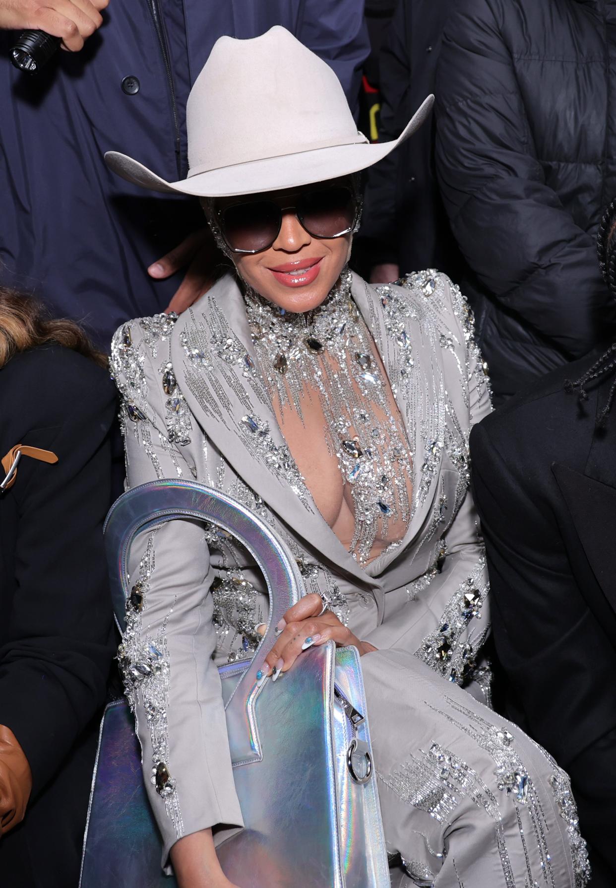 Beyoncé at the Luar fashion show during New York Fashion Week on Feb. 13, 2024 in New York City.