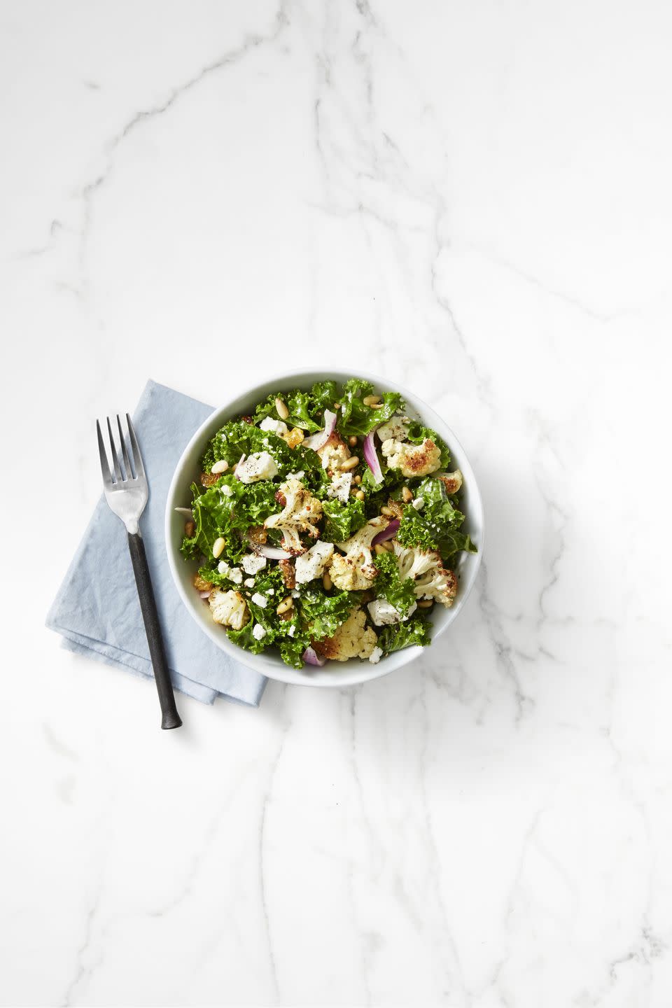 Kale and Roasted Cauliflower Salad