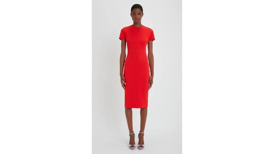 Victoria Beckham T-shirt dress in red