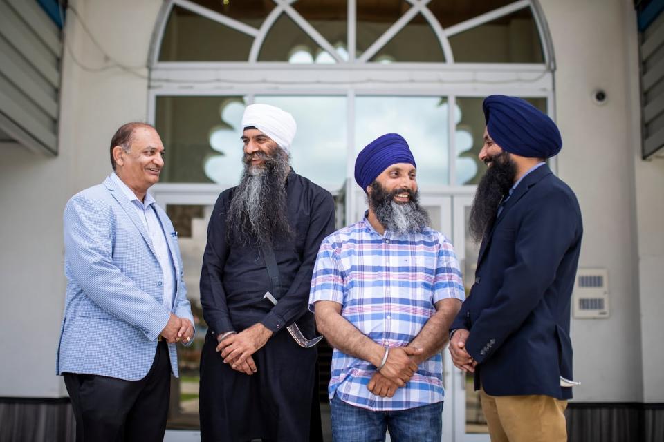 Hardeep Singh Nijjar outside of the Guru Nanak Sikh Gurdwara in Surrey, British Columbia, on Tuesday, July 2, 2019. In a statement responding to queries about making India part of her mandate probing foreign interference, the Privy Council Office has indicated Nijjar's killing is a matter of criminal investigation by the RCMP.