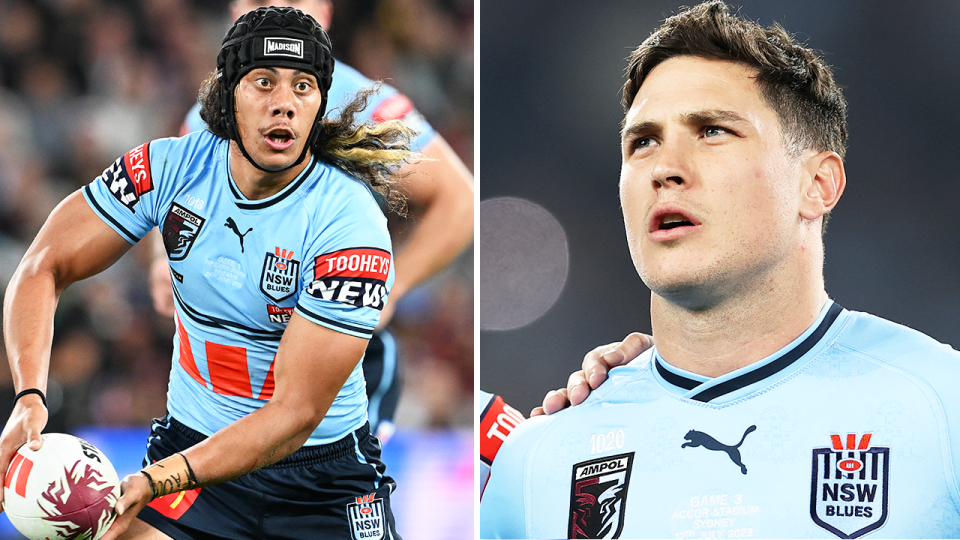 New South Wales assistant coach John Cartwright has hinted Mitchell Moses and Jarome Luai are the frontrunners this year for the Blues in Origin. (Getty Images)