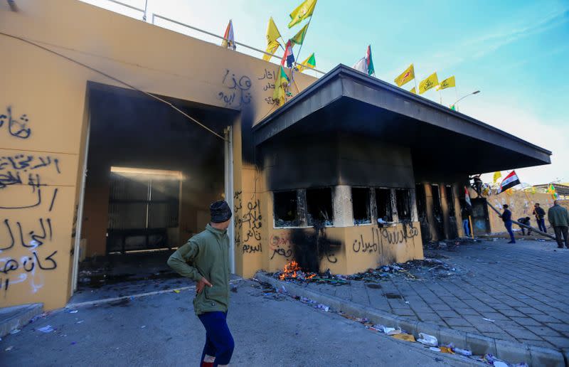 Protests at the U.S. Embassy in Baghdad