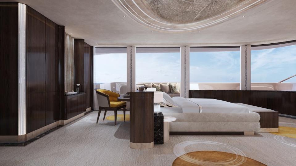 The 330-foot Stardom concept by designer Theodoros Fotiadis is a fresh take on a gigayacht, with an interior designed to benefit everyone, even the crew. 