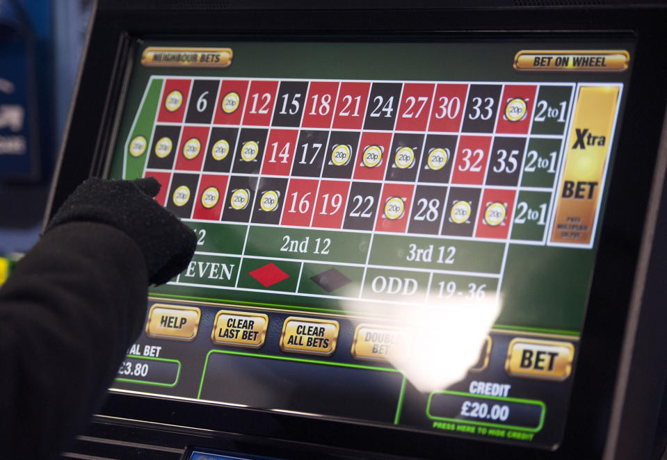 Fixed-odds betting terminals such as this roulette game could be subject to a maximum £30 stake (PA)