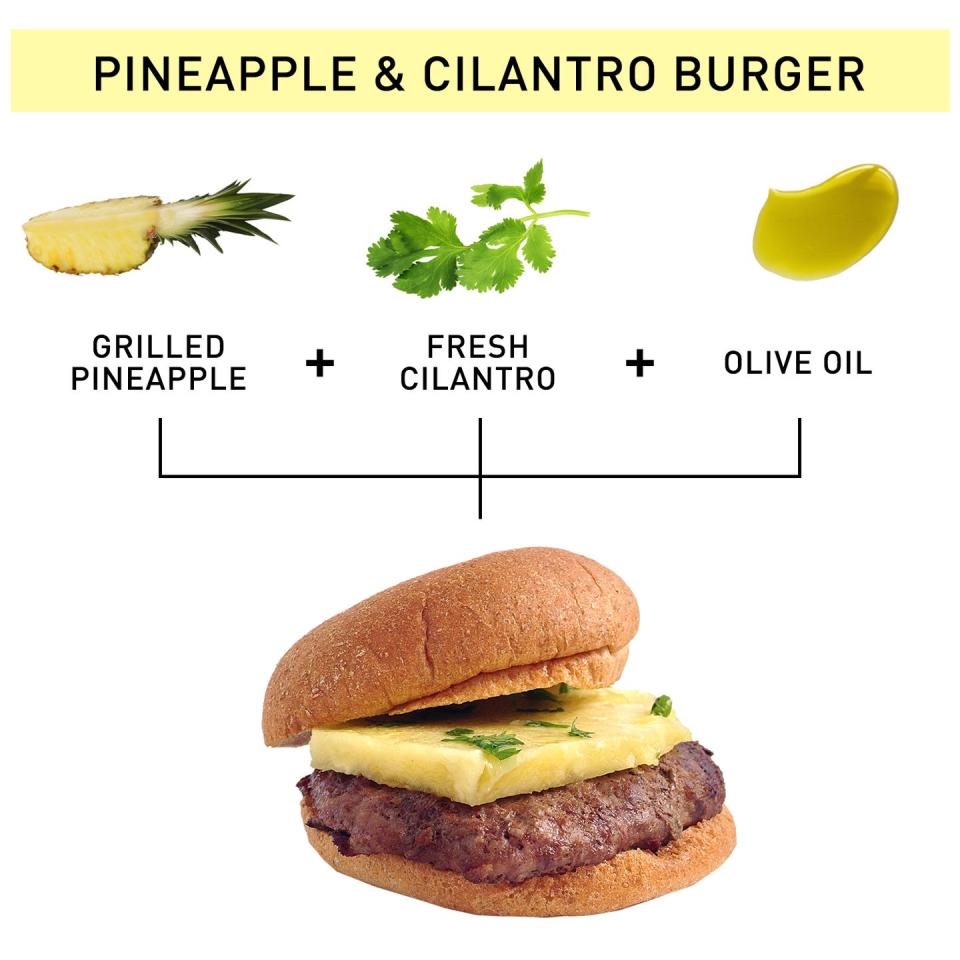 59. Pineapple & Cilantro Burger