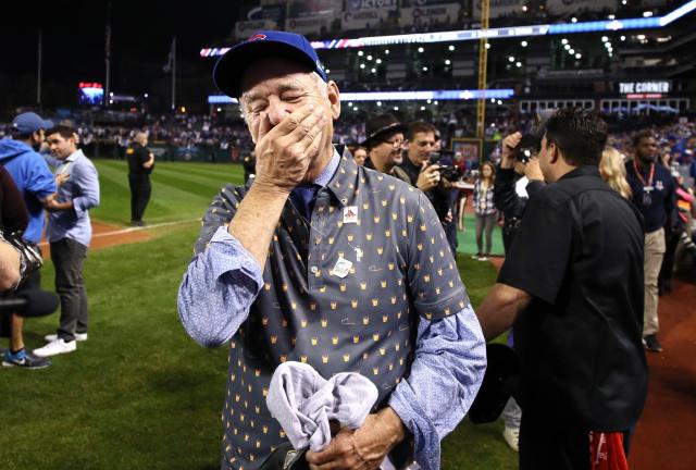 Chicago Cubs celebrate after winning Major League Baseball World Series