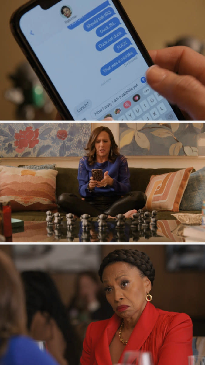 screenshot of text message Molly Shannon is typing in season 1 episode 6 of "I Love That For You"