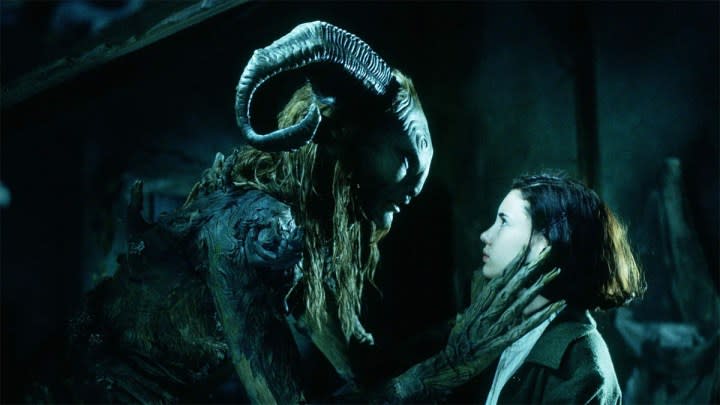 Doug Jones and Ivana Baquero in Pan's Labyrinth.