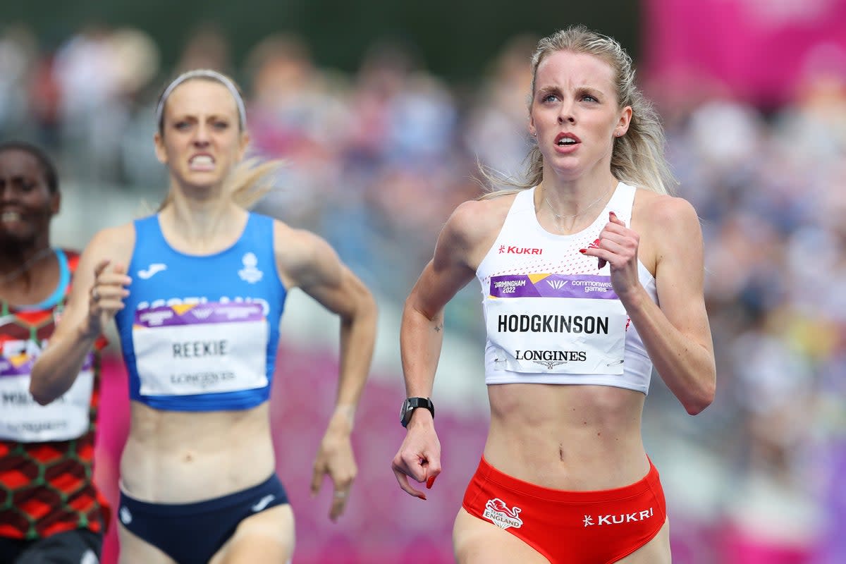 Keely Hodgkinson in action on the opening day of the athletics in Birmingham   (Getty Images)