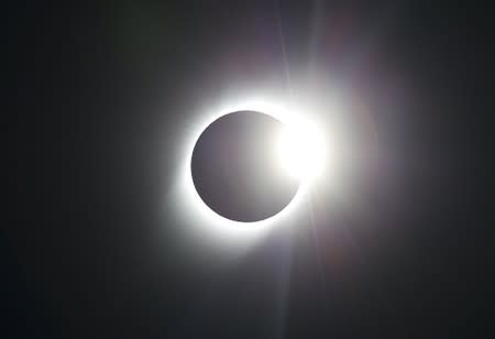 A solar eclipse is observed at Coquimbo