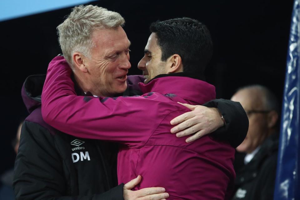 Can David Moyes do Mikel Arteta a farewell favour? (Getty Images)