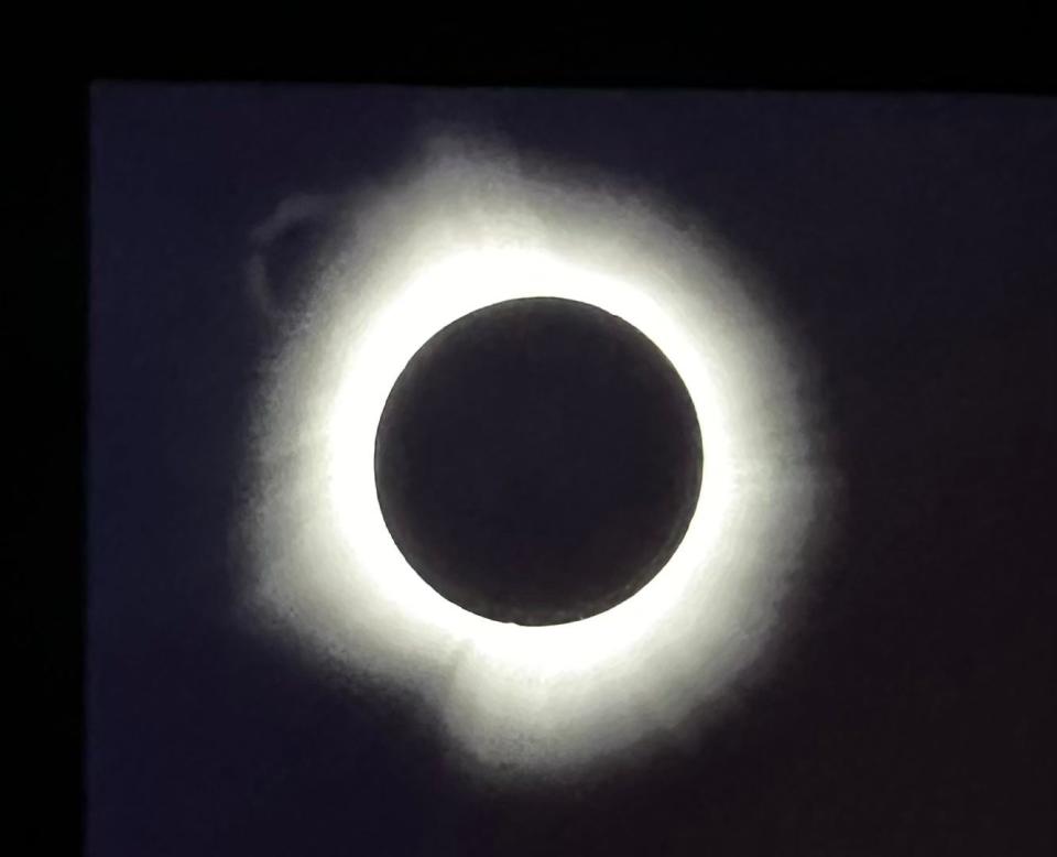 Totality in Bloomington, Indiana, on April 8, 2024.