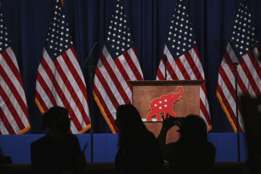 Podium at Republican National Convention.