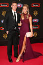 Brisbane Lion Dayne Beams and partner Keely Meehan