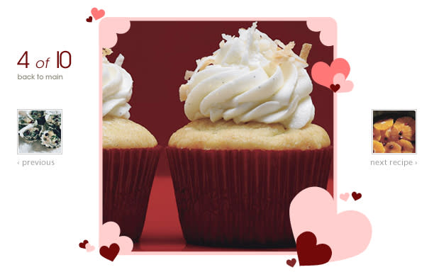 Vanilla: Vanilla Bean-Coconut Cupcakes with Coconut Frosting