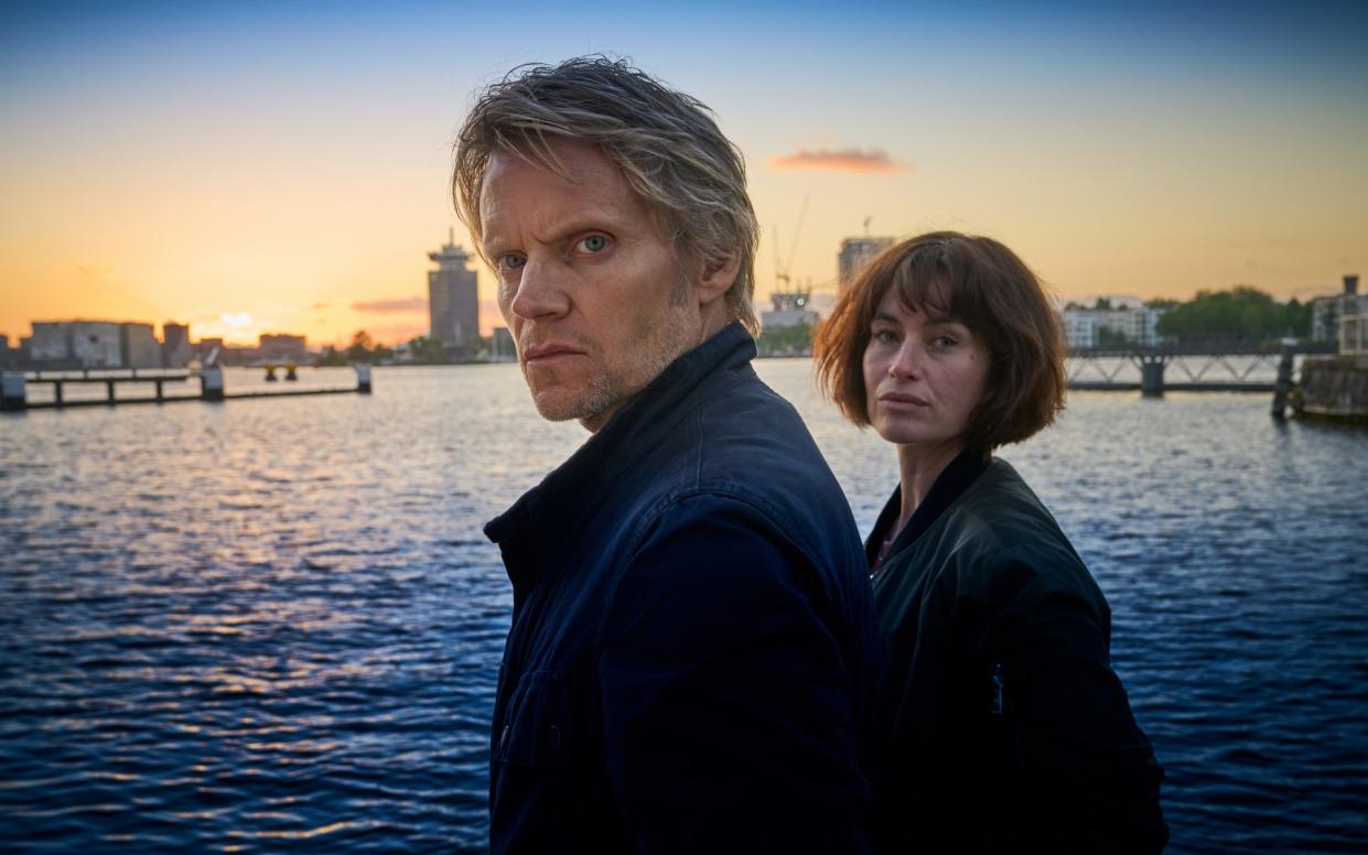 Marc Warren and Maimie McCoy in Van Der Valk - ITV