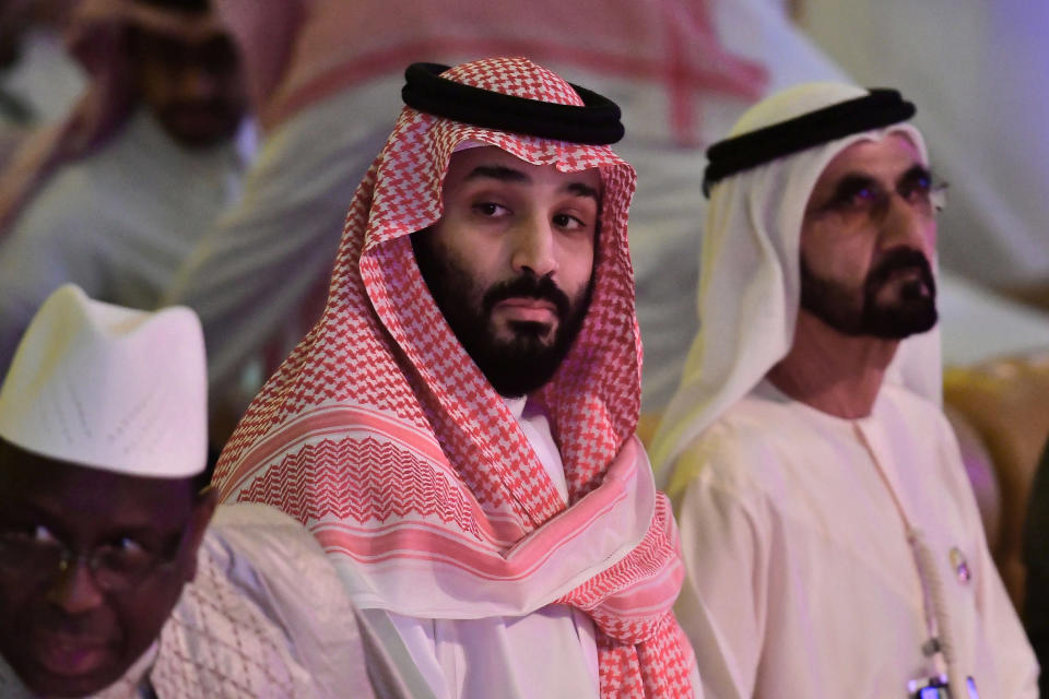 Image: Saudi Crown Prince Mohammed bin Salman during the Future Investment Initiative FII conference in the Saudi capital Riyadh (Giuseppe Cacace / AFP - Getty Images file)