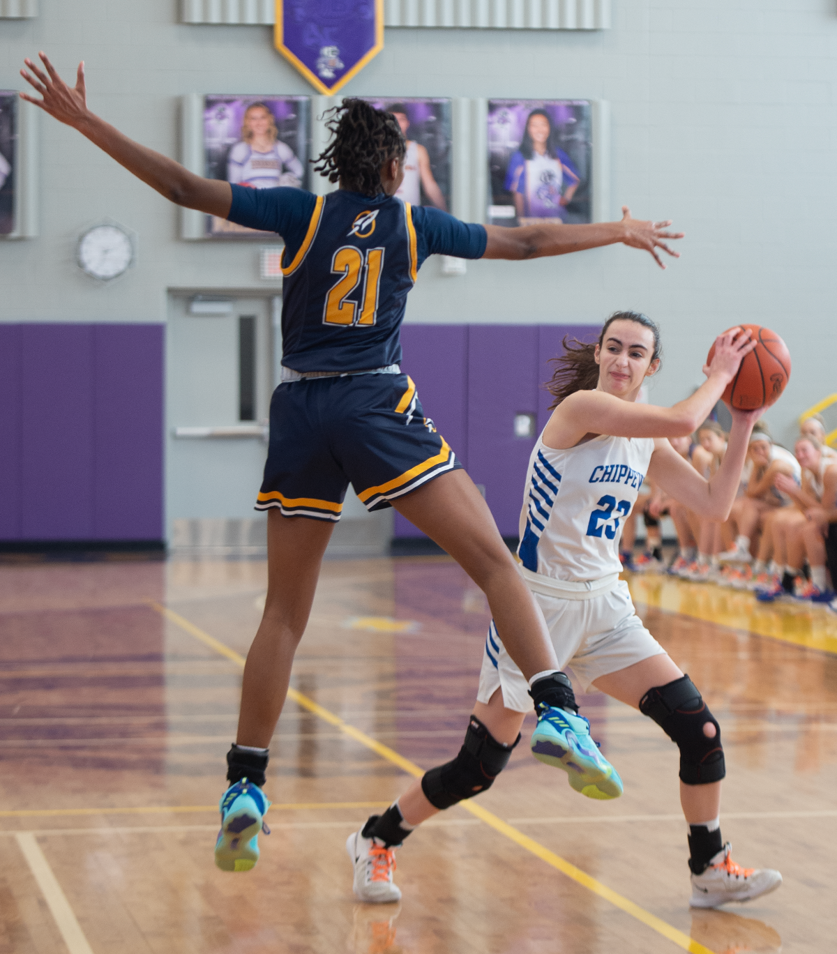 Streetsboro star Naomi Benson defends against Chippewa last year.