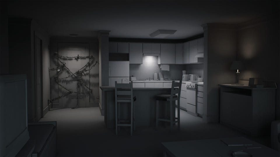 3D render of the room from Silent Hill 4 in Unreal Engine 5, by Maxim Dorokhov