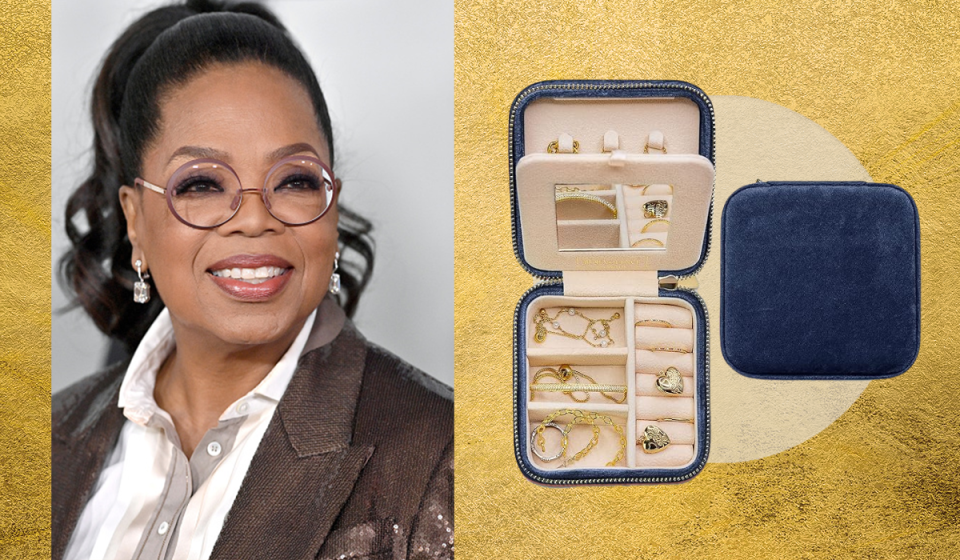 Oprah's favorite travel jewelry box is on sale at Amazon. Grab one for your next trip! (Getty/Amazon)