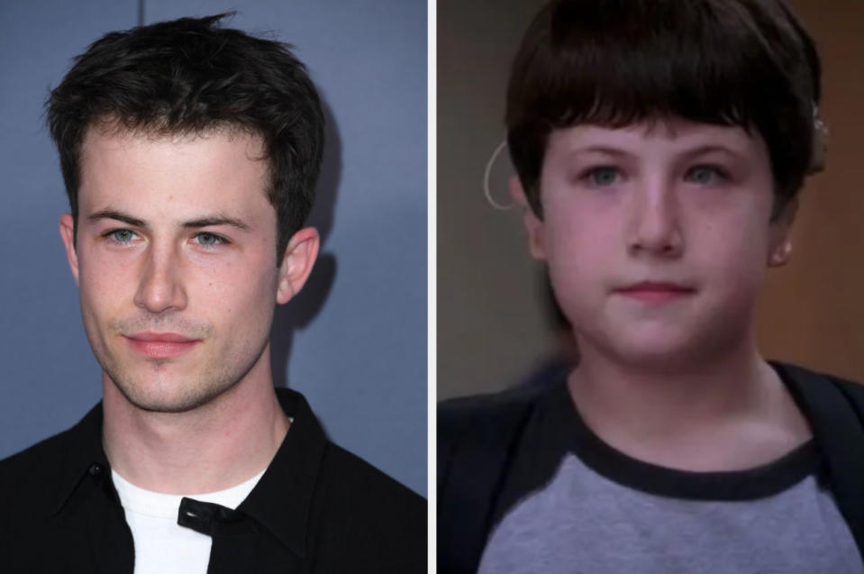 Dylan Minnette now vs. in "Grey's Anatomy."