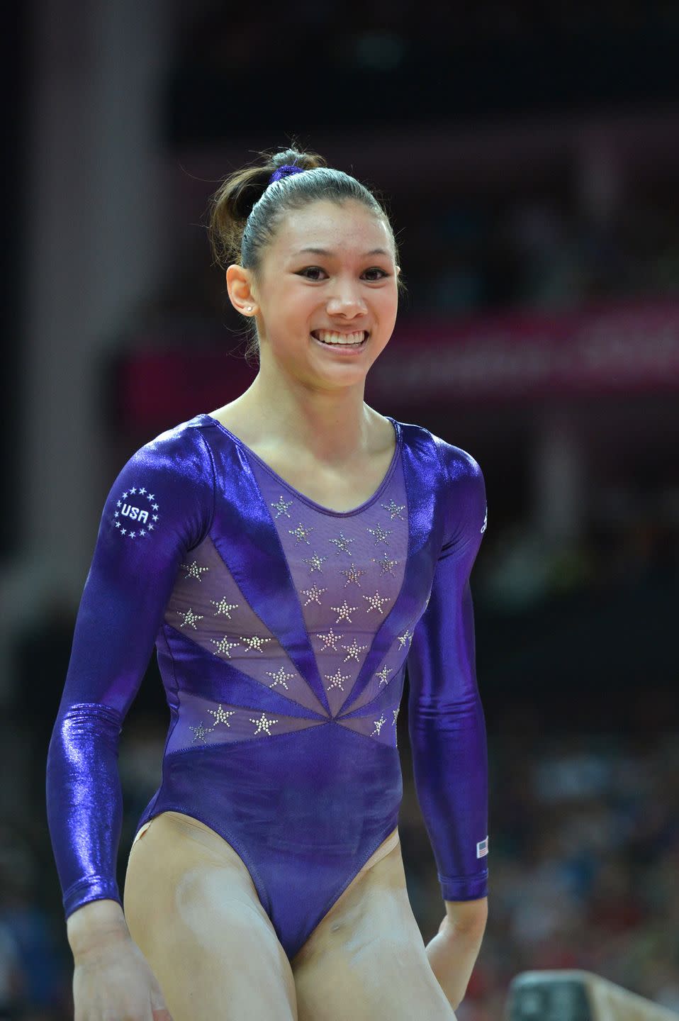 us gymnast kyla ross performs on the une